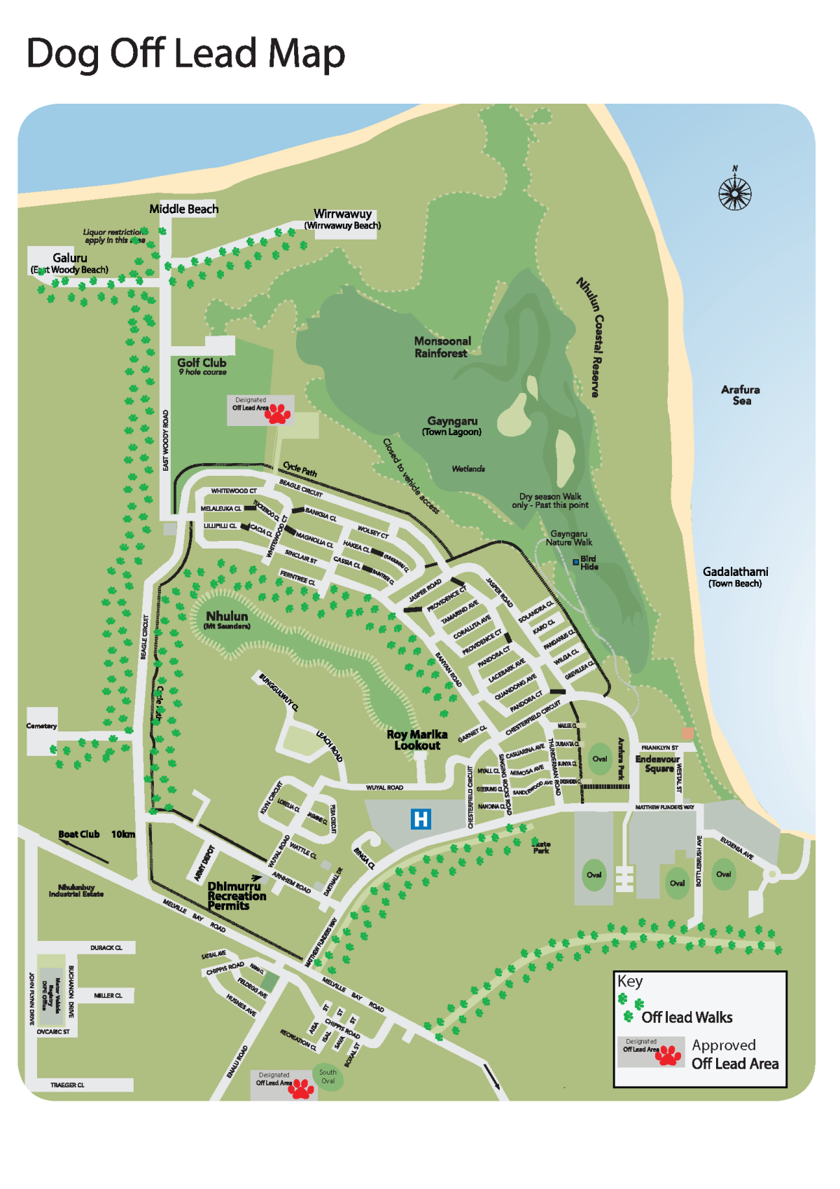 Dog Off-lead Map 